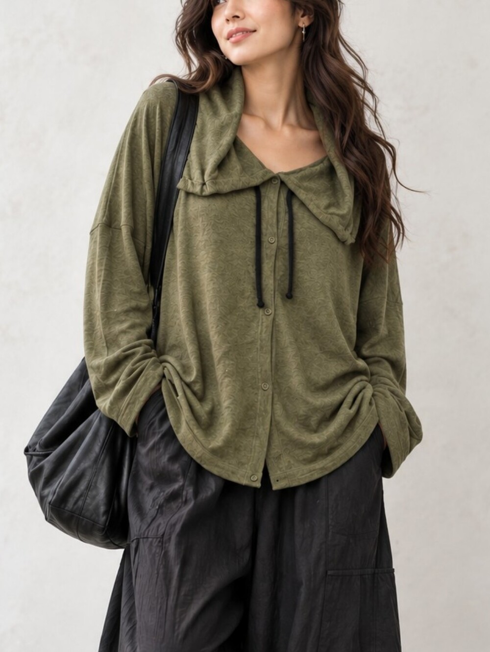 Love & Devotion Indigenous Olive Organic Cotton Cardigan M